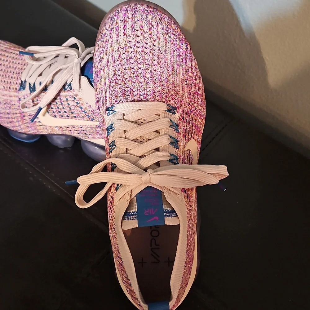 Nike Women's Multicolor Flyknit Vapormax Sneakers - Picture 3 of 8